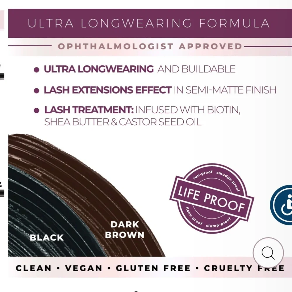 NIB Blinc lash extension tubing mascara In Black